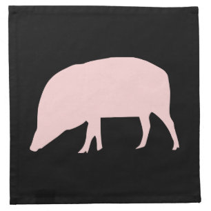 Pink Pig Napkin