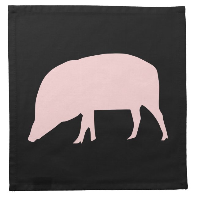 Pink Pig Napkin (Front)