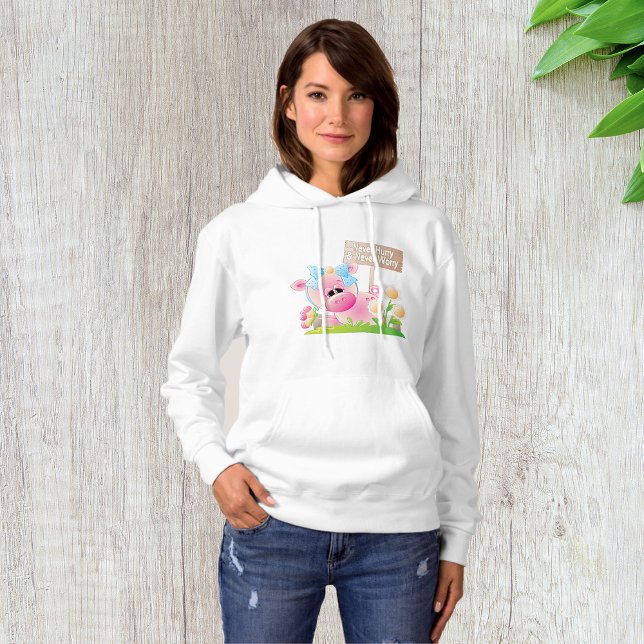 Pink Pig Nursery Never Hurry Never Worry Hoodie (Creator Uploaded)