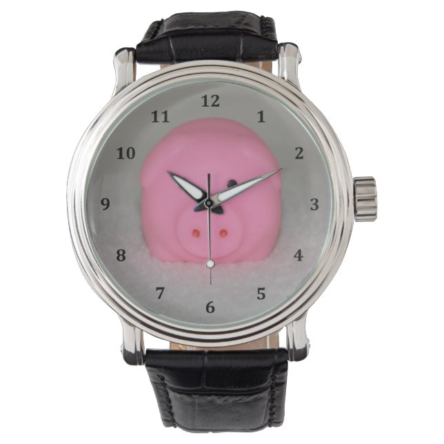 Pink Pig Piggy Watch (Front)