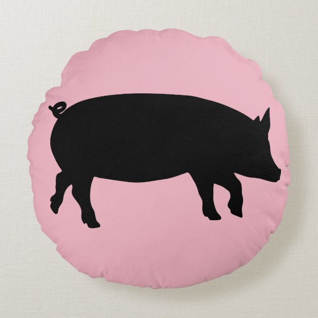 PINK PIG PILLOWS Round (Front)
