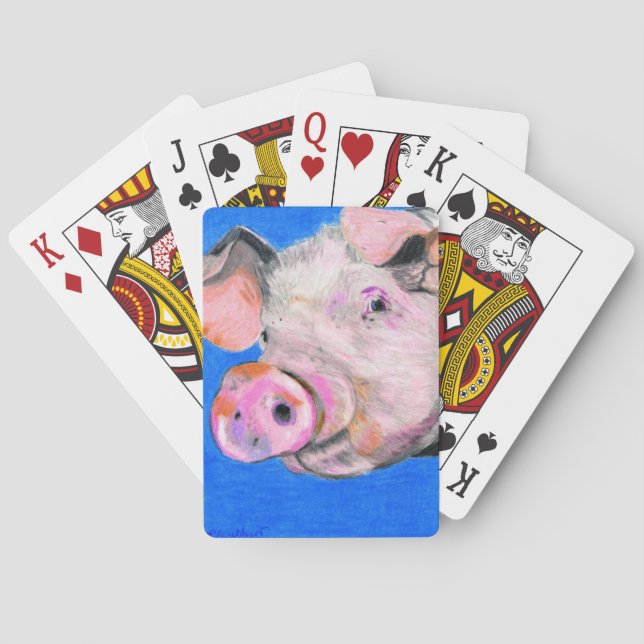 Pink Pig Poker Cards (Back)