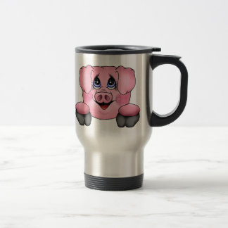 Pink Pig Travel Coffee Mug