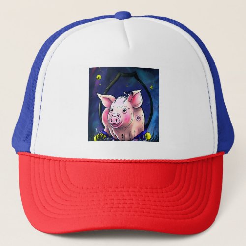 Pink Pig Trucker Hat