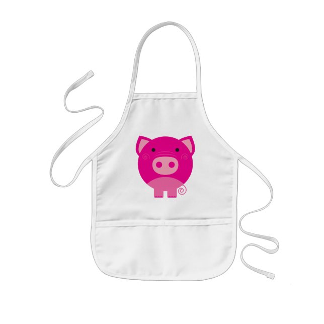 Pink Pig Tshirts and Gifts Kids' Apron (Front)