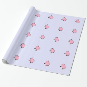 Pink Pig, Wrapping Paper, 30" x 6' Paper