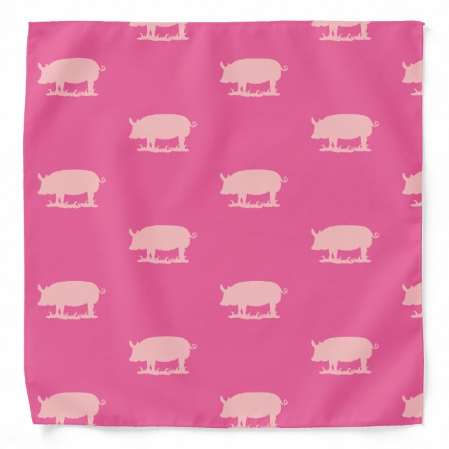 Pink Piggy Bandana (Front)