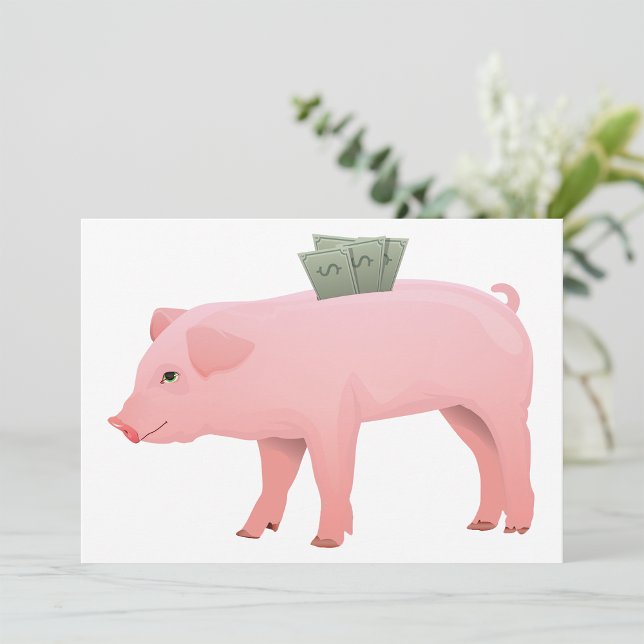 Pink Piggy Bank Invitations (Creator Uploaded)