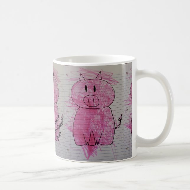 Pink Piggy Coffee Mug (Right)