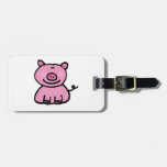 Pink Piggy Luggage Tag at Zazzle