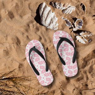 Pink Pigs Kids Flip Flops