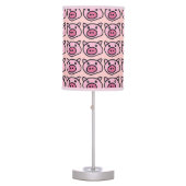 Pink Pigs pattern Table Lamp (Front)