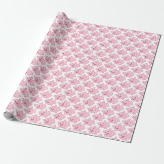 Pink Pigs Wrapping Paper