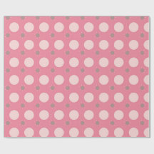 Pink pika Dot wrapping paper