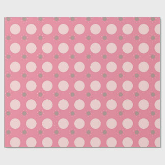 Pink pika Dot wrapping paper