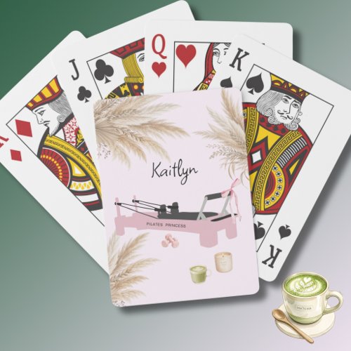 Pink Pilates Princess Reformer & Matcha Poker Cards