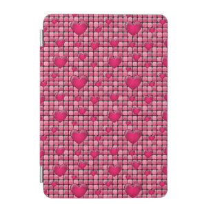 Pink Pile With Hearts iPad Mini Cover