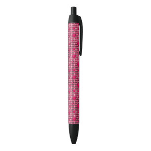 Pink Pile With Hearts Pen