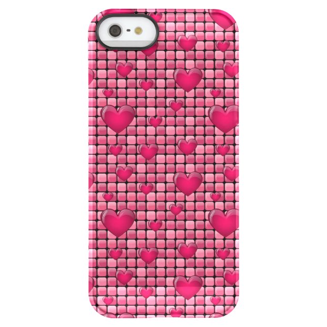 Pink Pile With Hearts Uncommon iPhone Case (Back)
