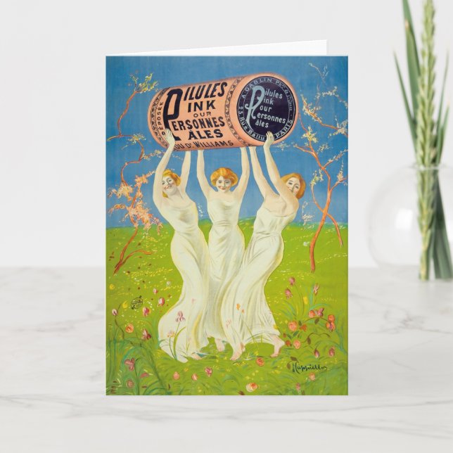 Pink Pills for Pale People | Leonetto Cappiello Card (Front)