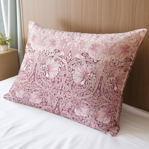Pink Pimpernel Vintage Pattern William Morris Pillow Case