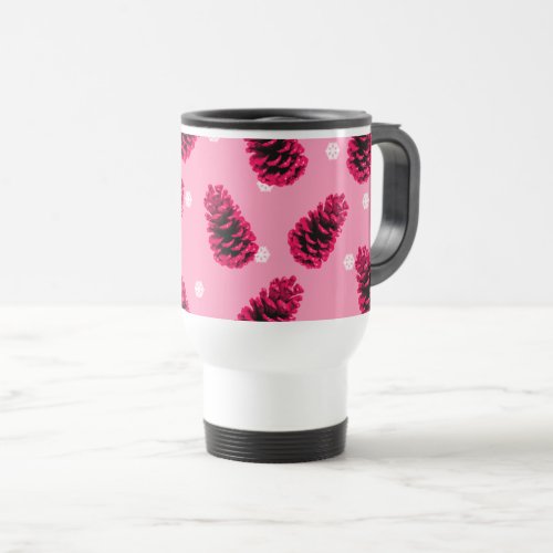 Pink Pine Cones Coffee Mug