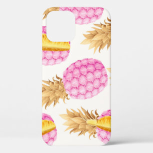 Pink Pineapple: High Detailed Vintage iPhone 12 Case