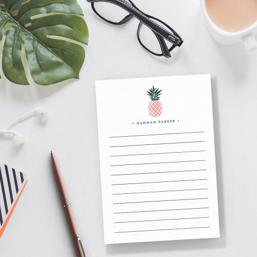 Pink Pineapple  Lined To Do List Post_it Notes