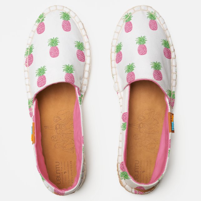 Pink Pineapple Star Espadrilles (Front)