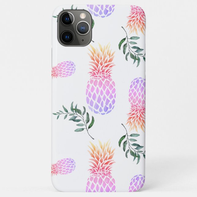 PINK PINEAPPLE TRENDY PATTERN Case-Mate iPhone CASE (Back)