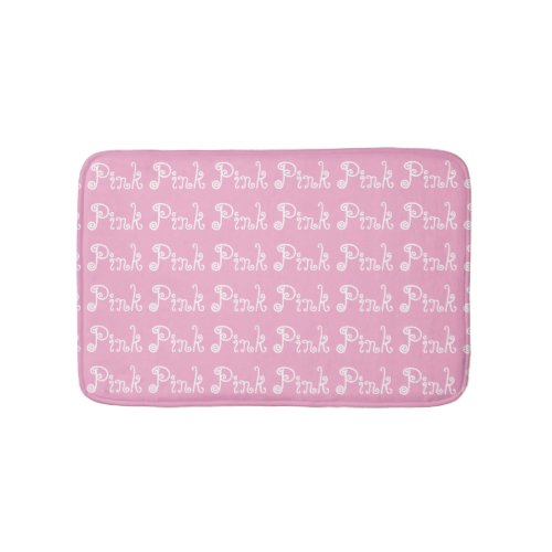 Pink Pink Girls  Bath Mat