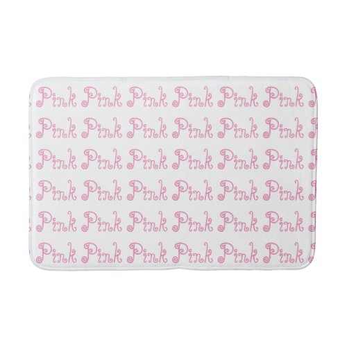 Pink Pink Girls  Bath Mat