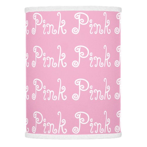Pink Pink Girls Round  Lamp Shade