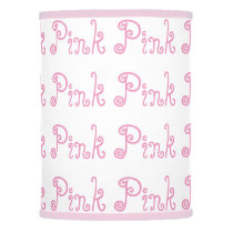 Pink Pink Girl's Round  Lamp Shade