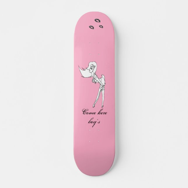 pink pinup 23, rtouched, rtouched, rtouched, Co... Skateboard Deck (Front)
