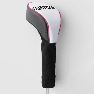 PINK Piping Custom Golf Driver Headcover Blank
