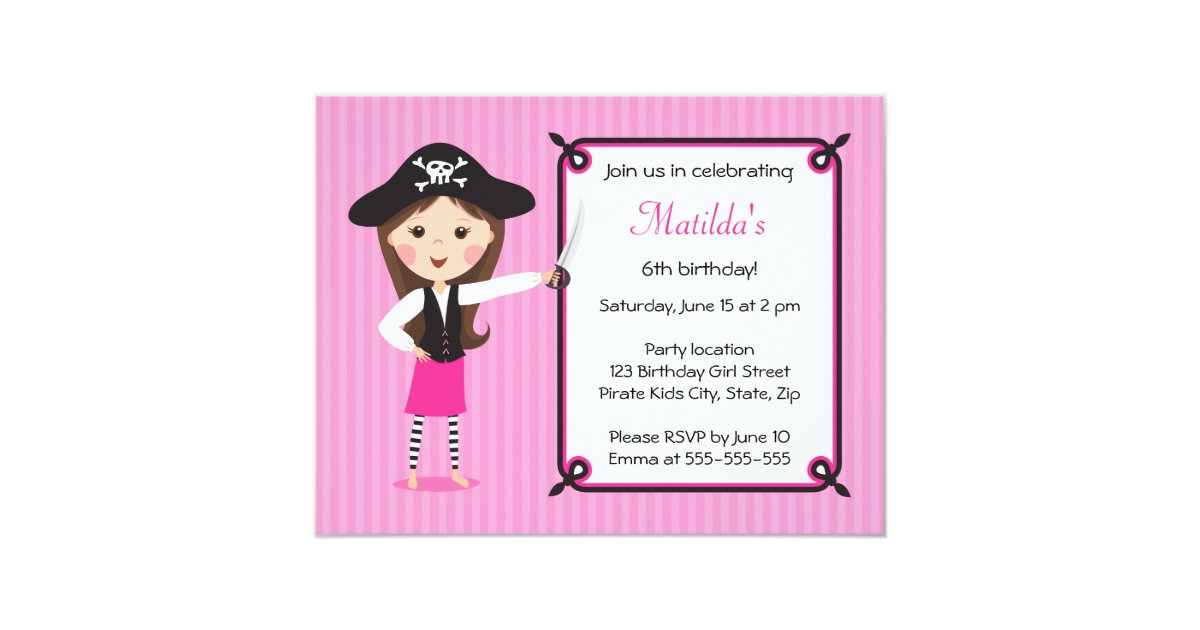 Cute Girly Invitations 8