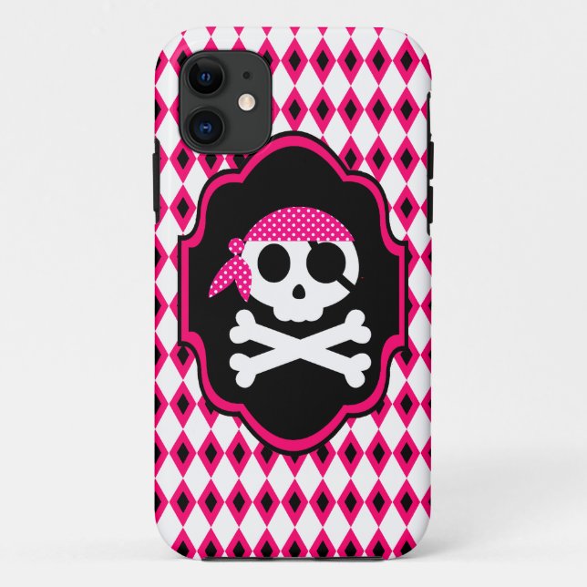 Pink Pirate Goth Phone Case (Back)