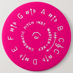 Pink Pitch Pipe Button