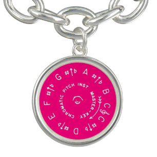 Pink Pitch Pipe Charm Bracelet