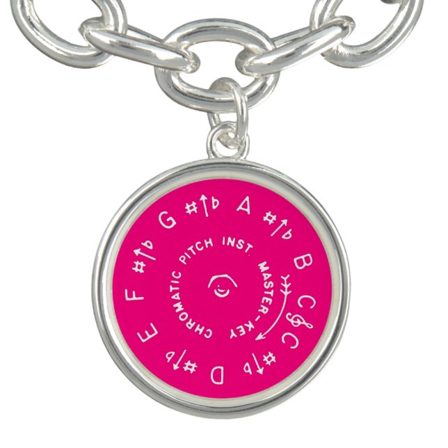 Pink Pitch Pipe Charm Bracelet (Design)