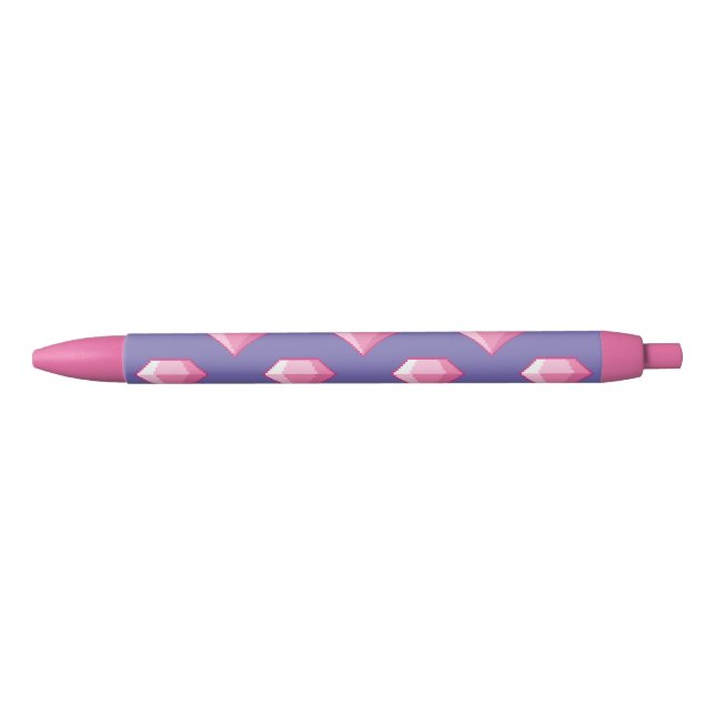 Pink Pixel Diamond Pen (Front)