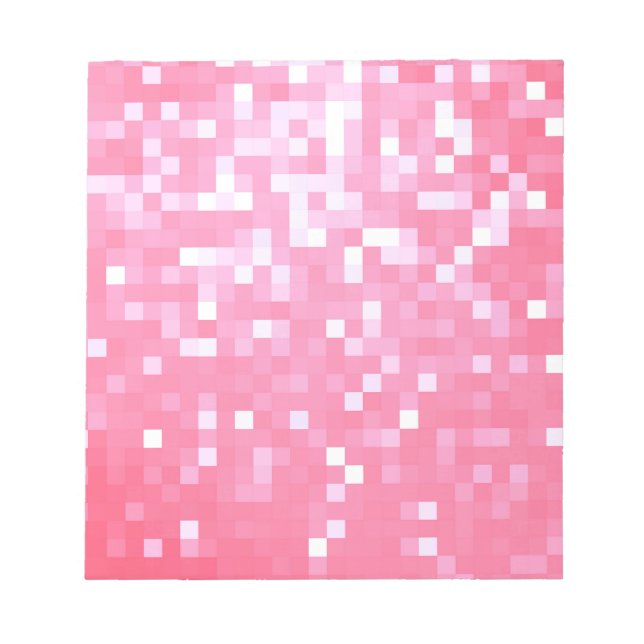 Pink Pixel Sparkle Notepad (Front)