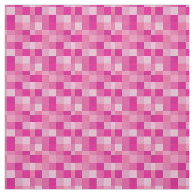 Pink Pixelated Pattern | Gamer Fabric (Swatch)
