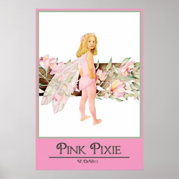 Pink Pixie Poster by goldersbug at Zazzle