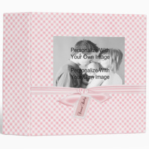 Pink Plaid Baby Album Binder