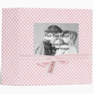 Pink Plaid Baby Album Binder