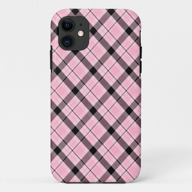 Pink Plaid dos Case-Mate iPhone Case (Back)