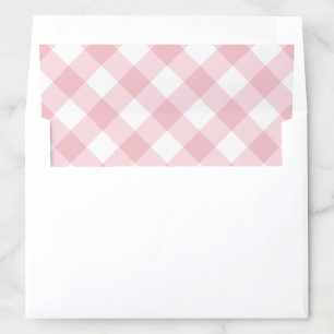 Pink plaid envelope liner