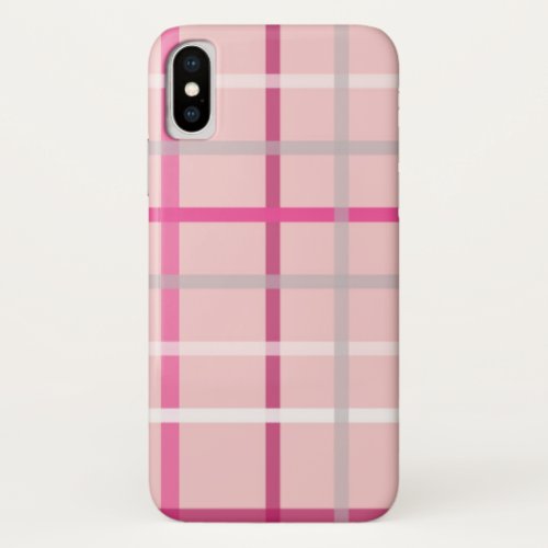 Pink Plaid iPhone  iPad case